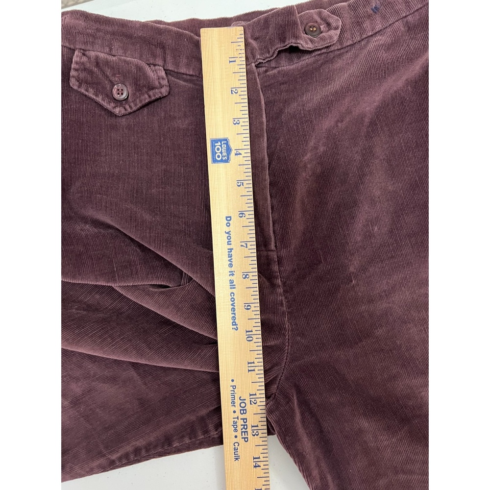 Vintage Dimension V Women's Purple Corduroy Pants High Rise Size 12 (28" Waist) - Picture 9 of 11